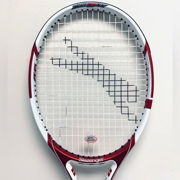 Pristine SLAZENGER TYPE TWO NK Tennis Racket w/ Racquet Cover + NEW Comfort Grip - Picture 4 of 13
